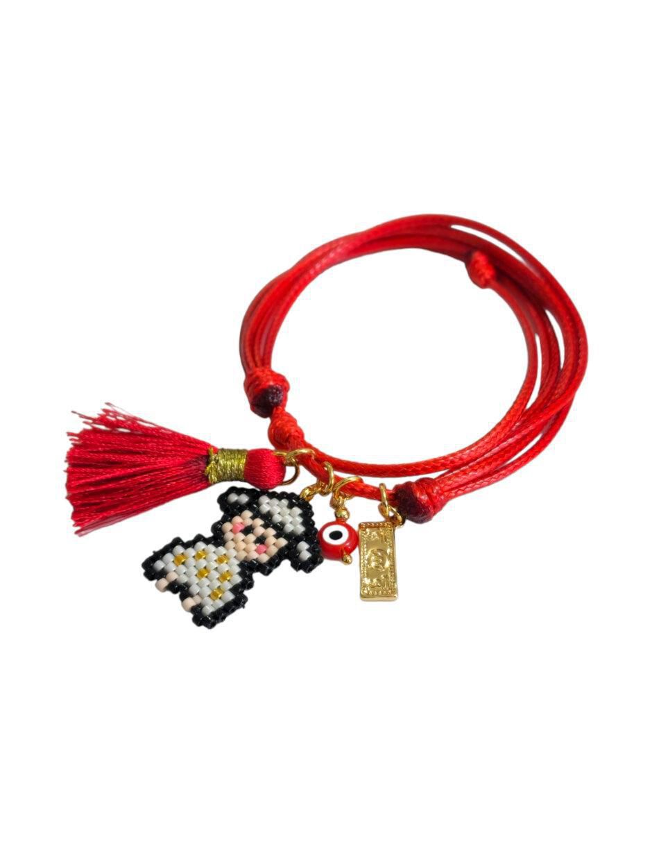 Pulsera con cristal acabado brillante 2
