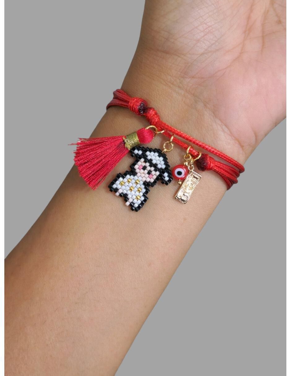 Pulsera con cristal acabado brillante 3