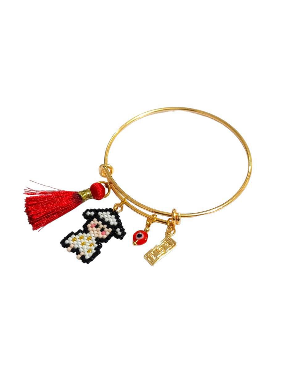 Pulsera con cristal con acabado brillante 2