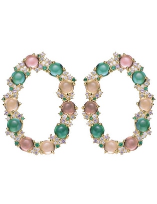 Aretes con acabado pavé