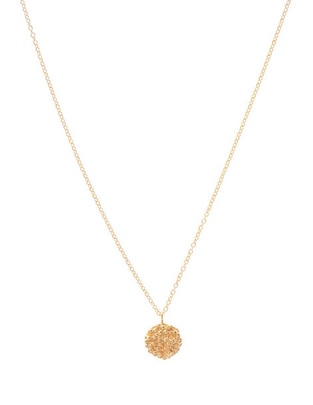 Collar Sand Dust de baño de oro 18 K