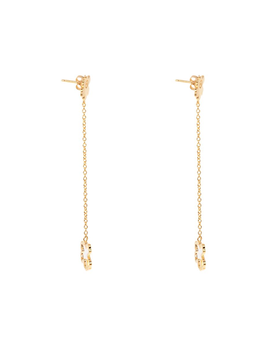 Aretes con acabado baño de oro 3