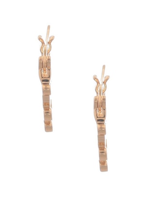 Aretes con acabado baño de oro 1