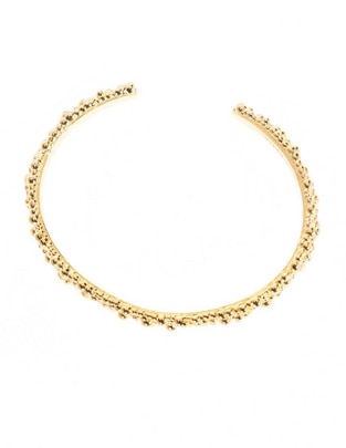 Brazalete 18 K Sand Dust acabado brillante Brazalete 18 K Sand Dust acabado brillante