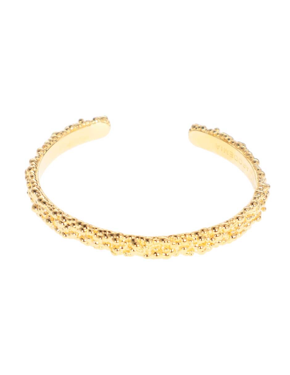 Brazalete 18 K Sand Dust acabado brillante 2