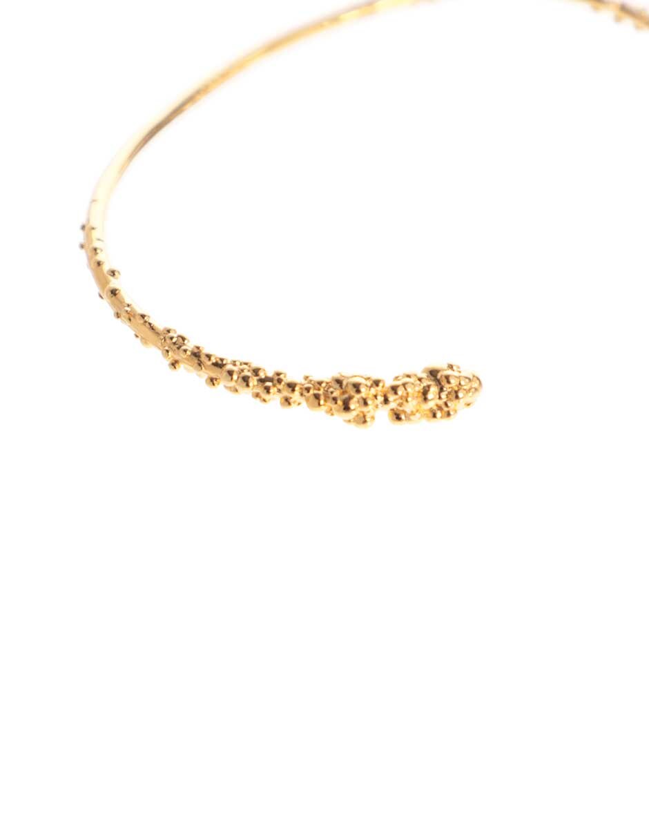 Brazalete 18 K Sand Dust acabado brillante 2