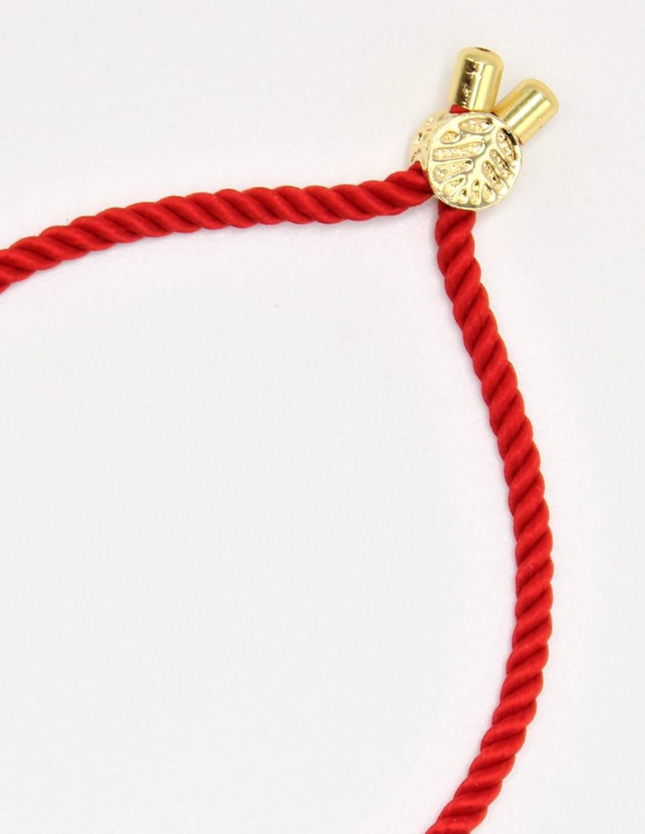 Pulsera con zirconia Ojo Turco acabado baño de oro 3