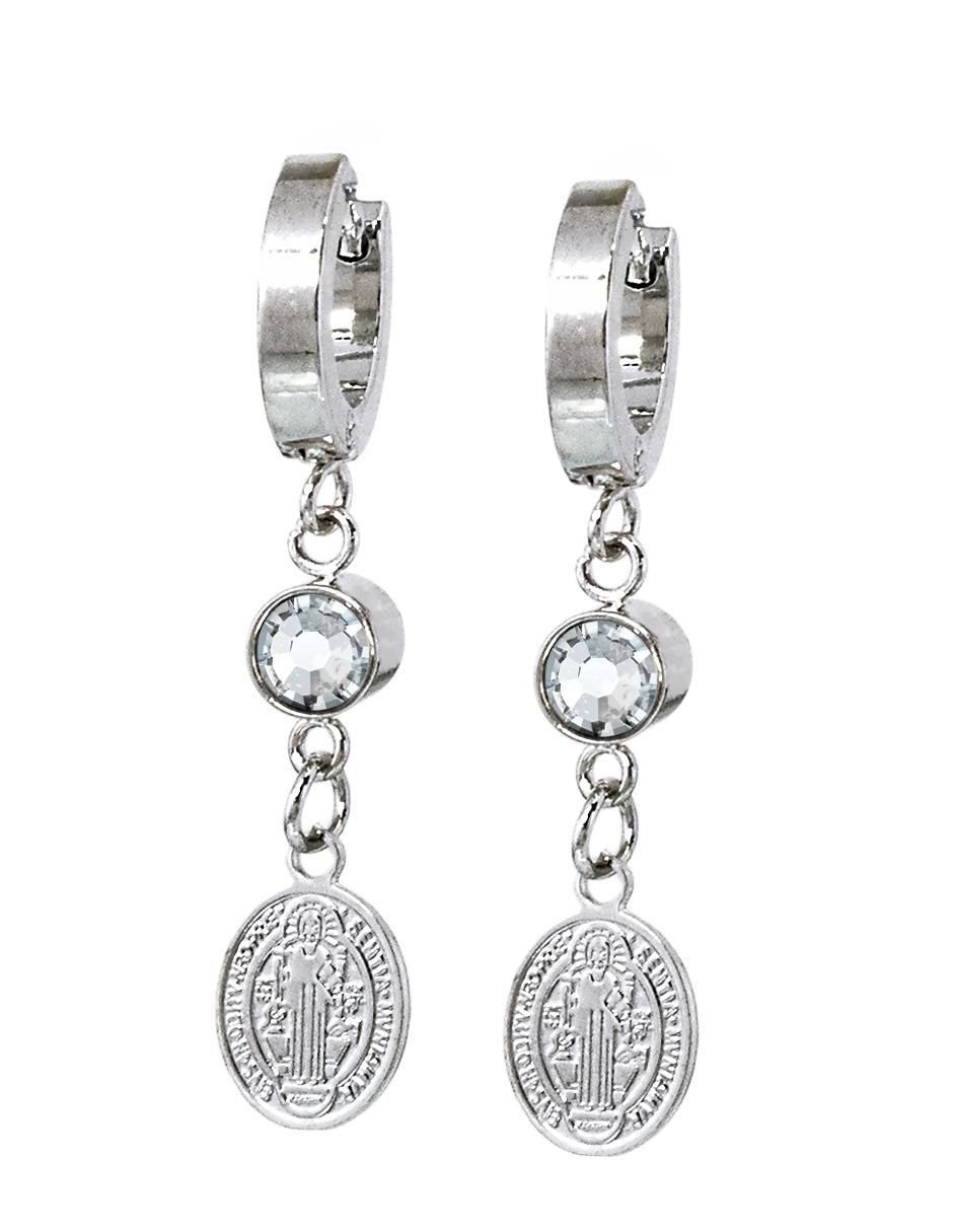 Aretes y collar NK Steel cristal 3