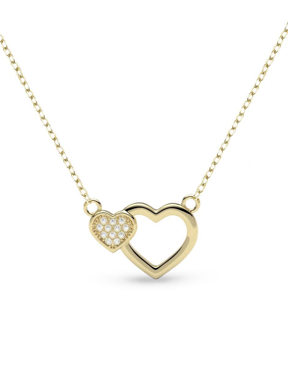 Collar con dije de corazón de oro 14 K Collar con dije de corazón de oro 14 K