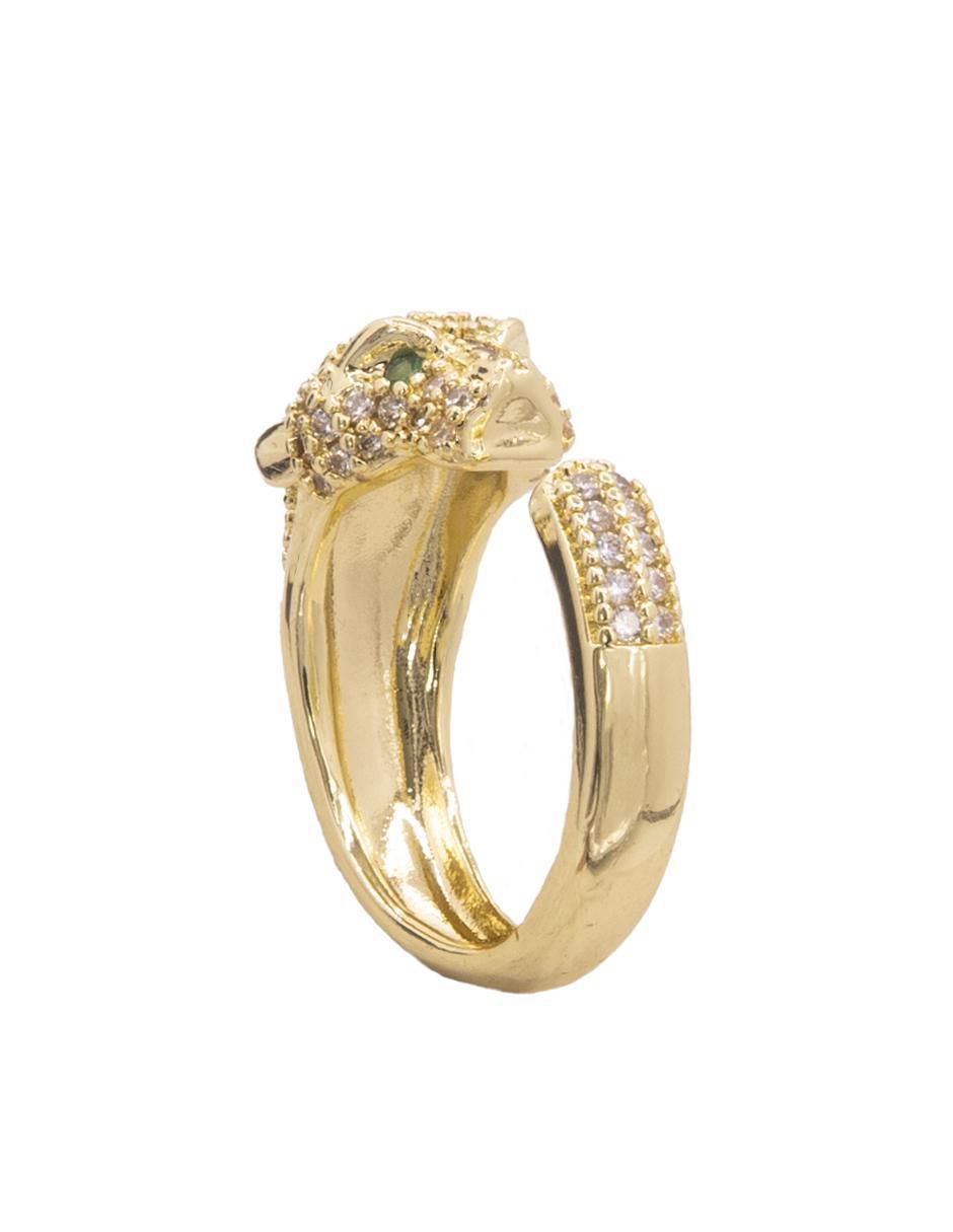 Anillo de puma zirconia brillante