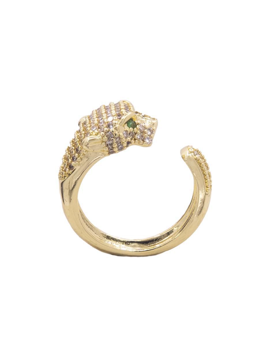 Anillo de puma zirconia brillante