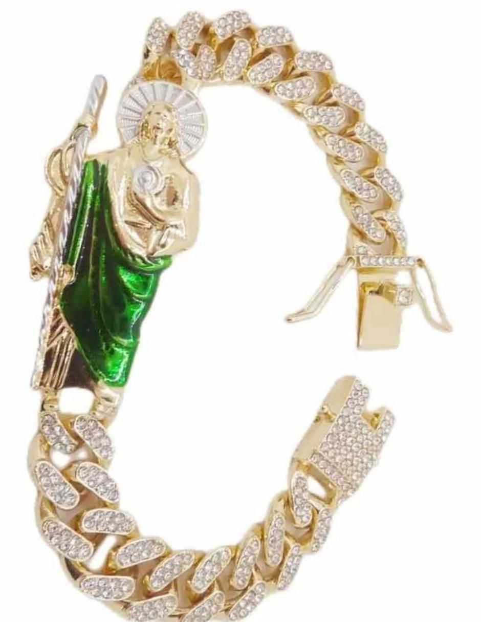 Brazalete con zirconia 18 K acabado brillante