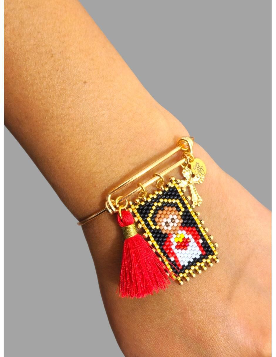 Brazalete con cristal acabado brillante 3