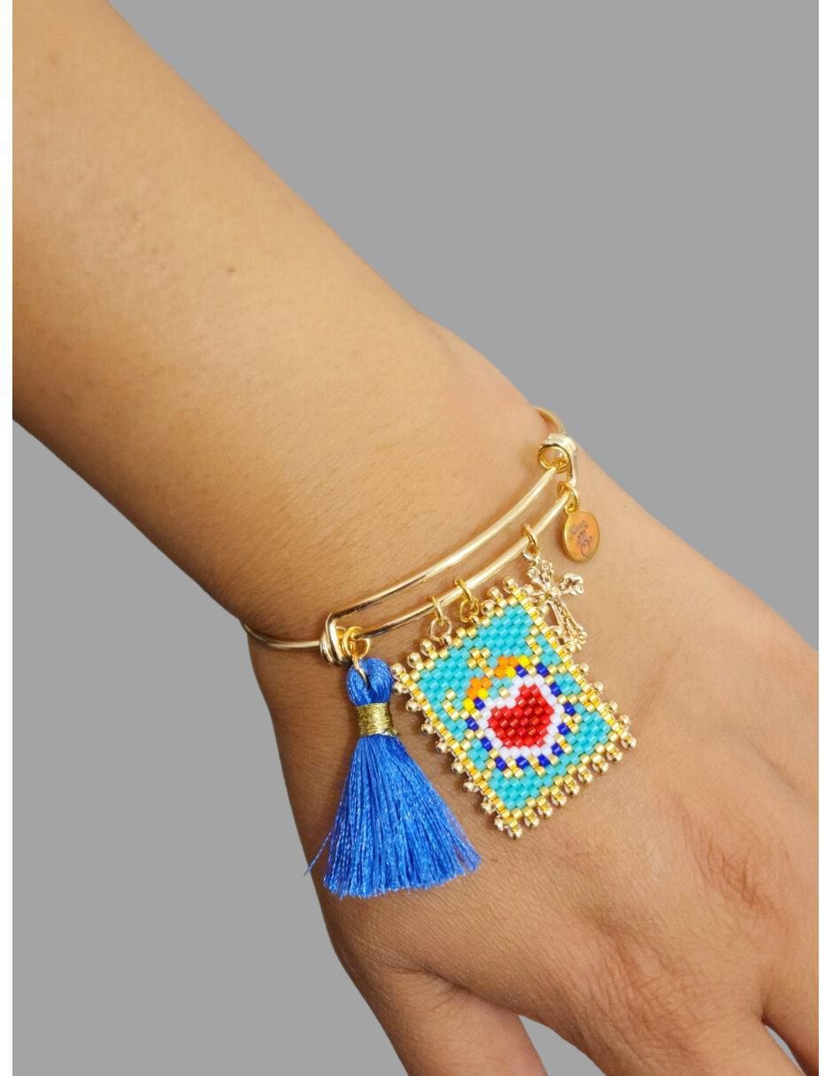 Brazalete con cristal acabado brillante 3