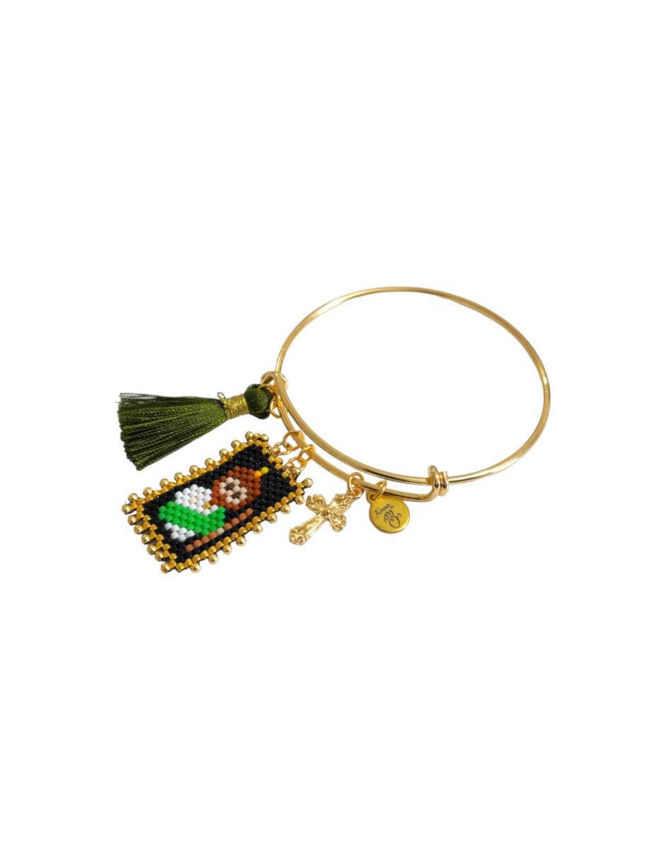 Brazalete con cristal acabado brillante 2