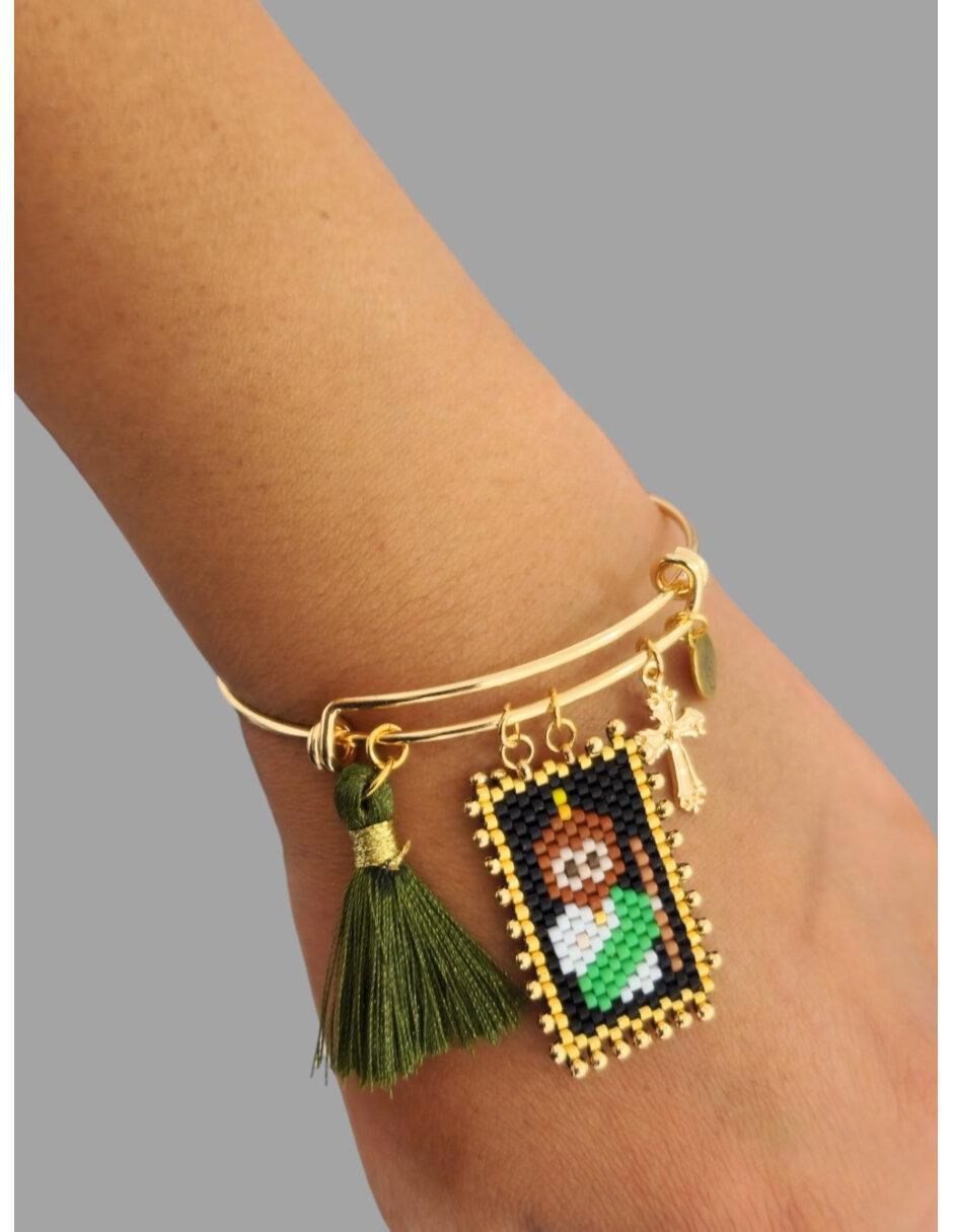 Brazalete con cristal acabado brillante 3