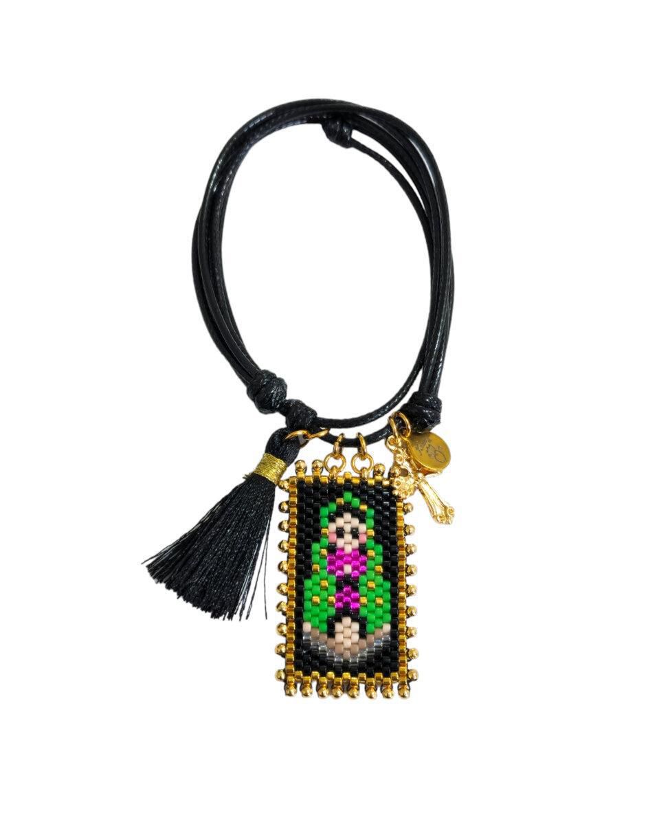Pulsera con cristal con acabado brillante Pulsera con cristal con acabado brillante