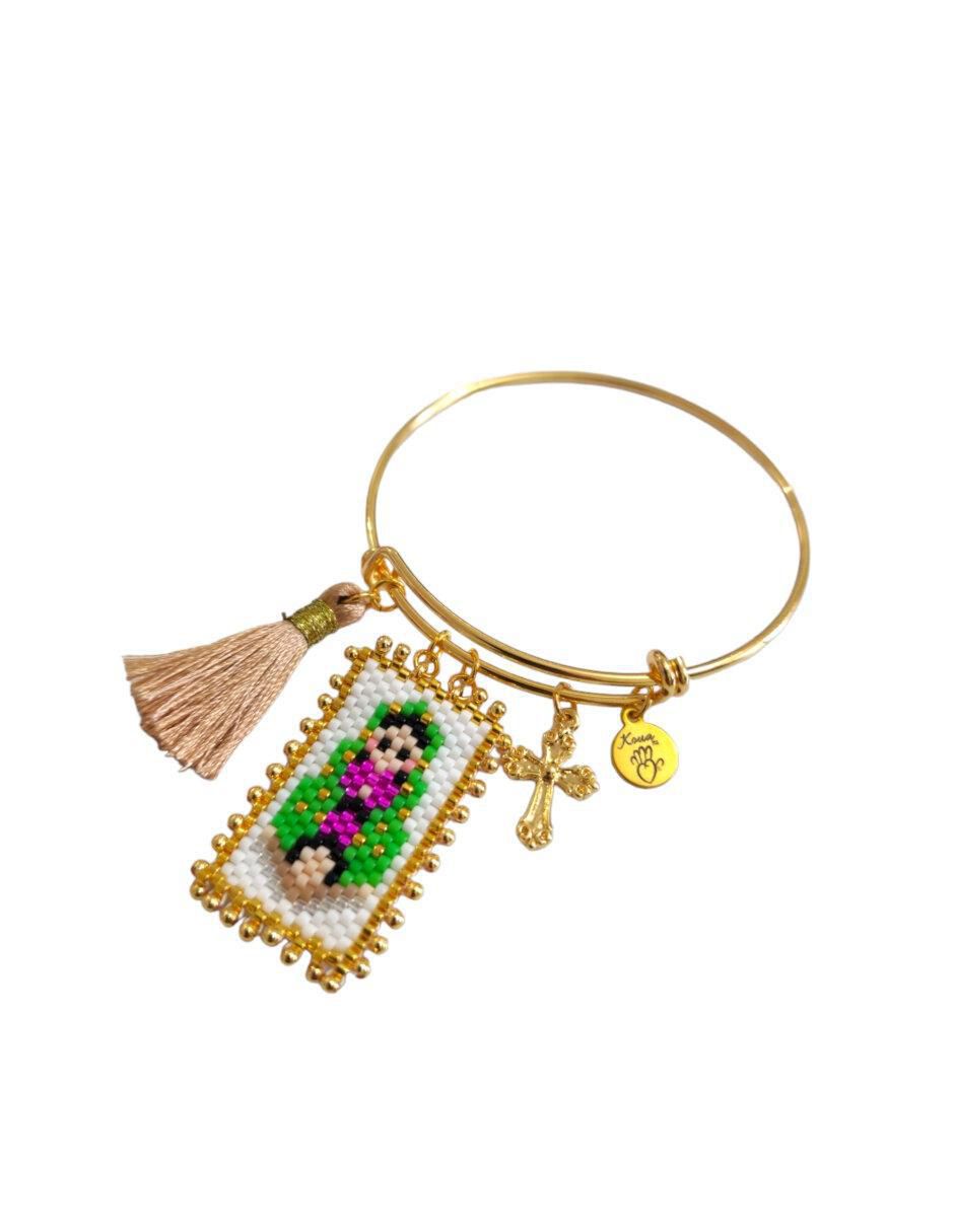 Brazalete con cristal acabado brillante 2