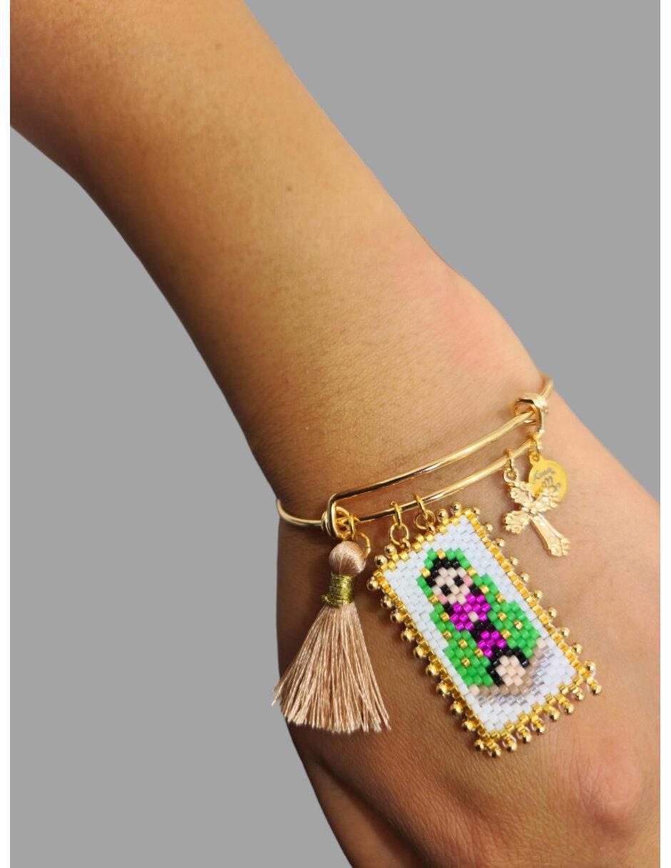 Brazalete con cristal acabado brillante 3