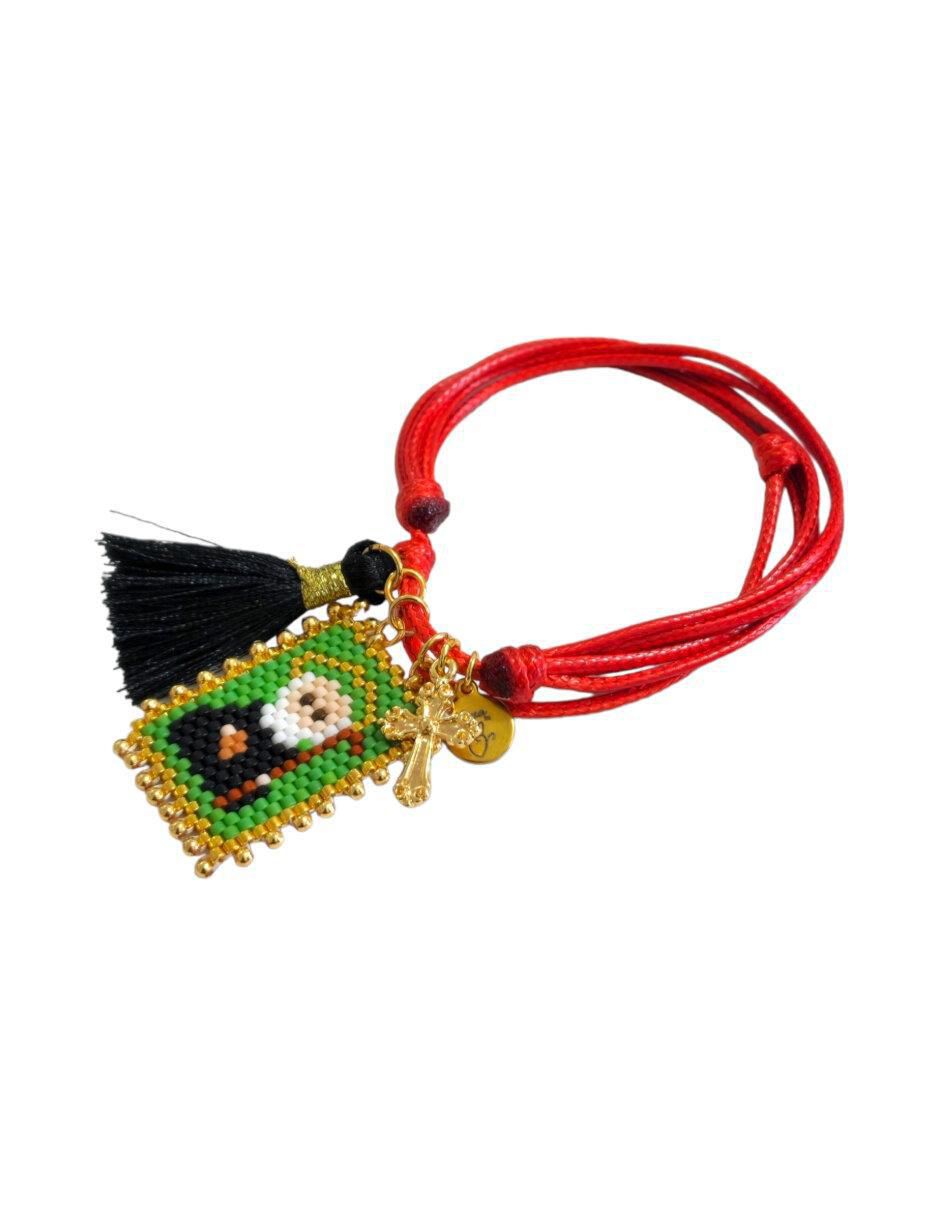 Pulsera con cristal acabado liso