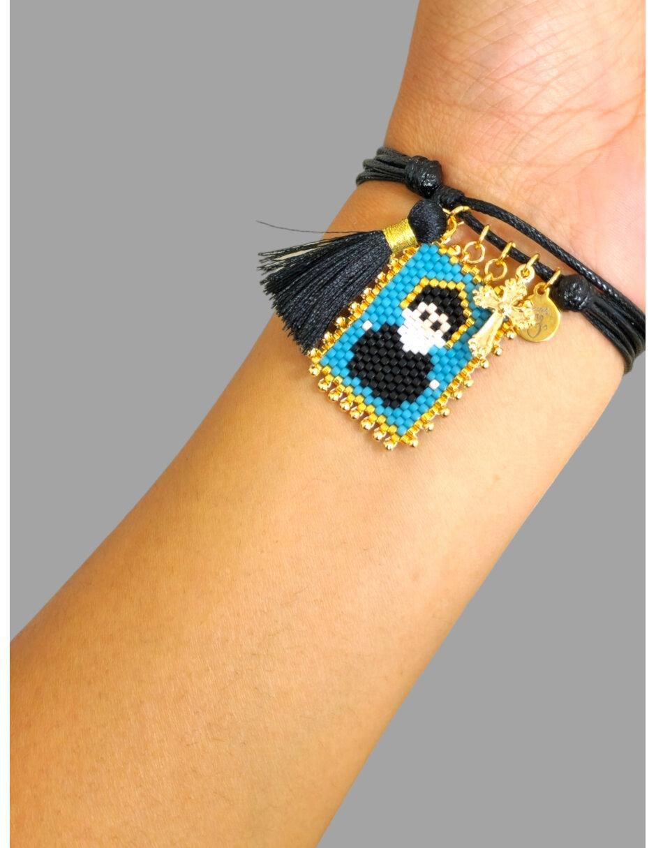 Pulsera con cristal con acabado brillante 2