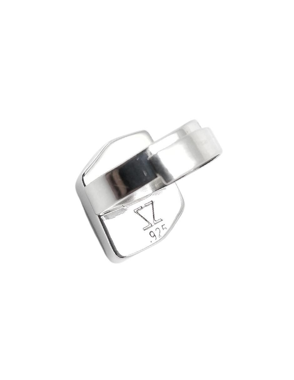 Anillo cuadrada Fancy P 925 de plata cristal brillante 2