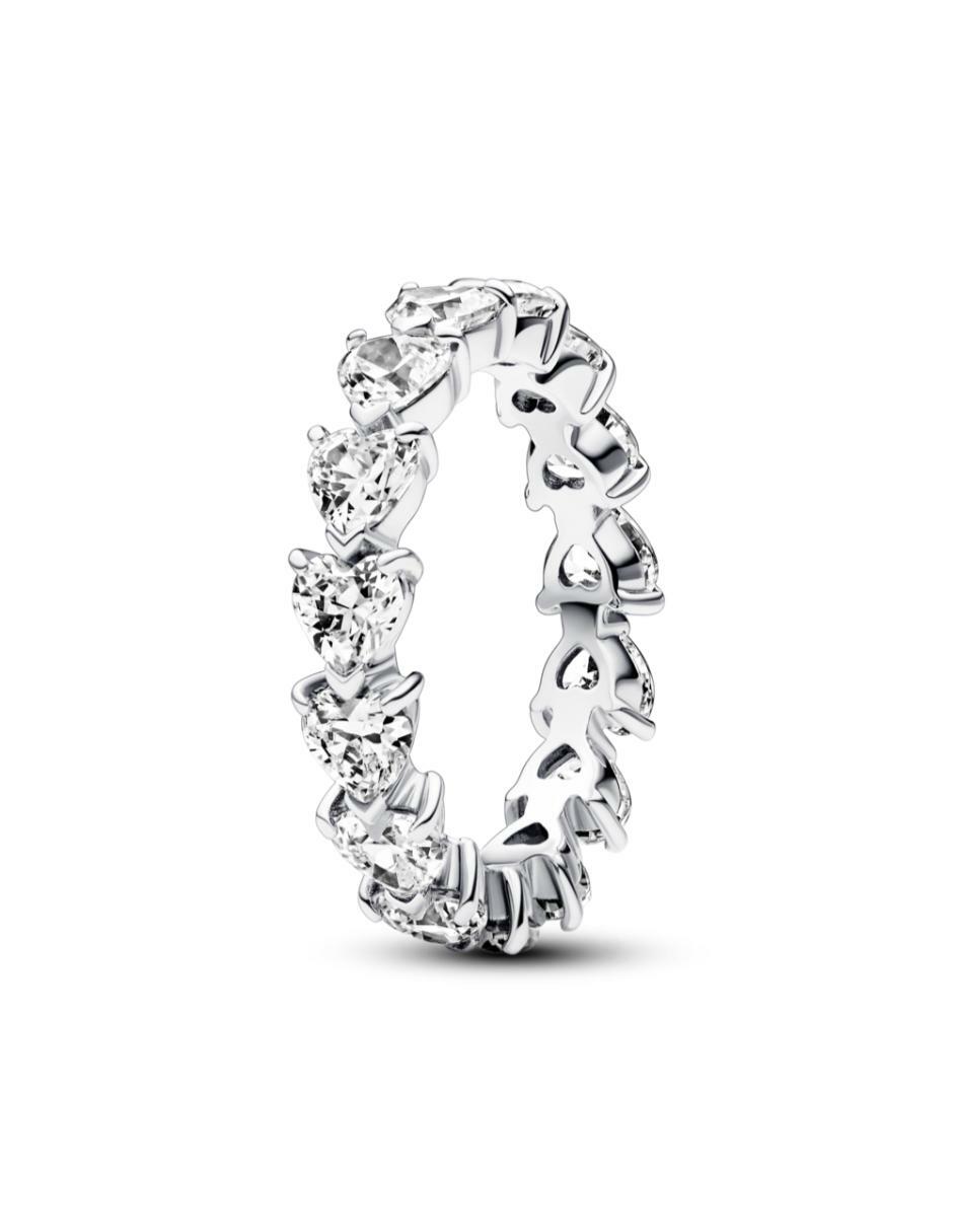 Anillo redondo Timeless P 925 de plata zirconia cúbica brillante 2