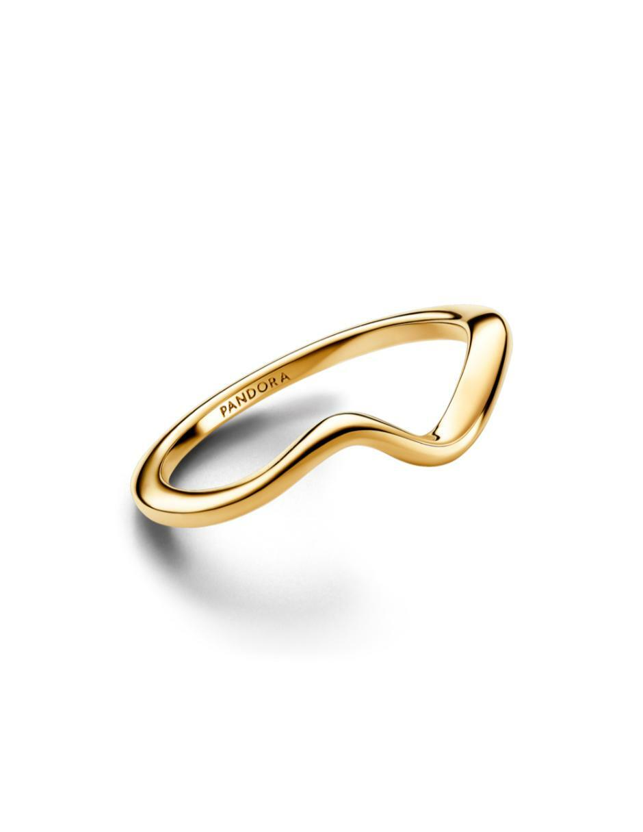 Anillo redondo Timeless de plata P 925 baño de oro rosa 2