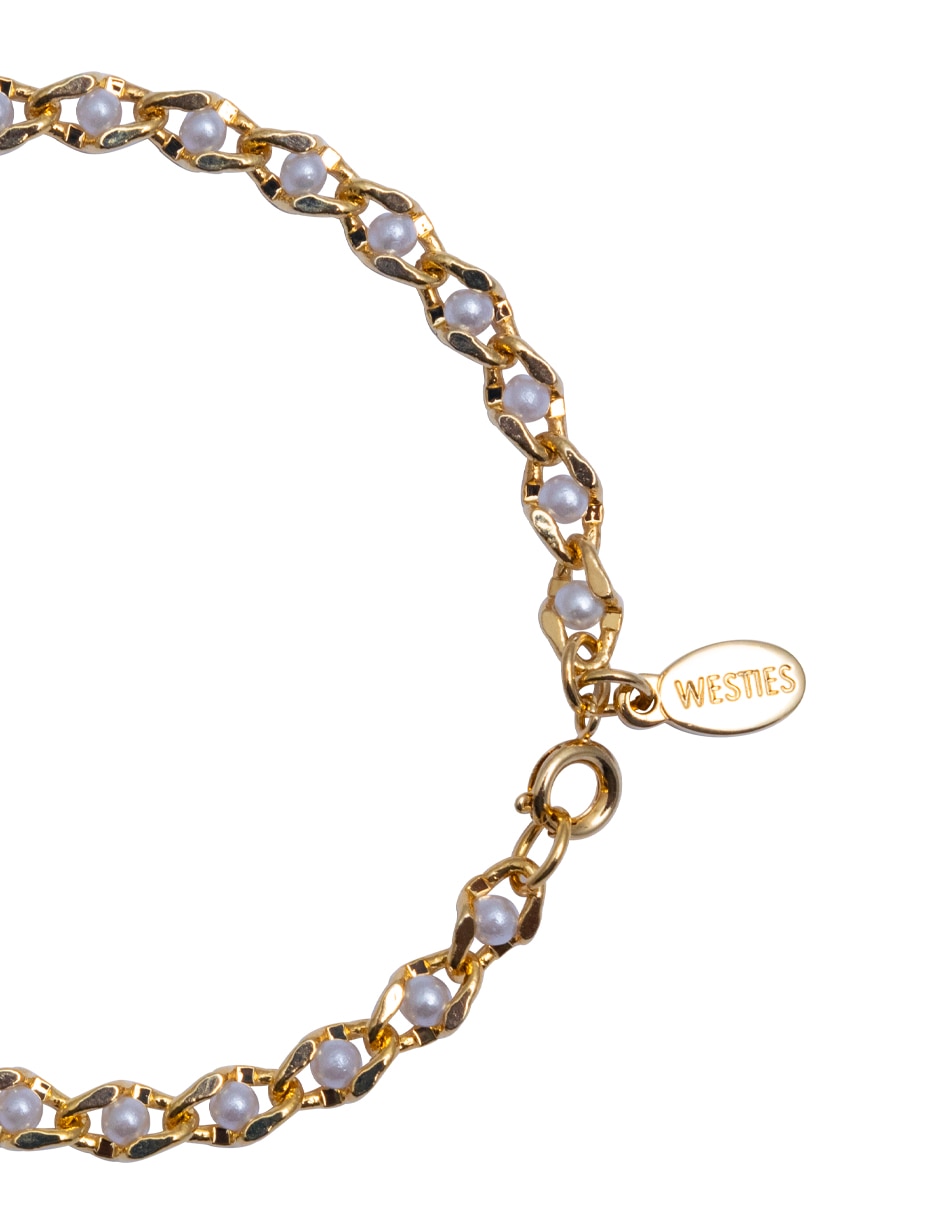 Pulsera con perla acabado brillante 2