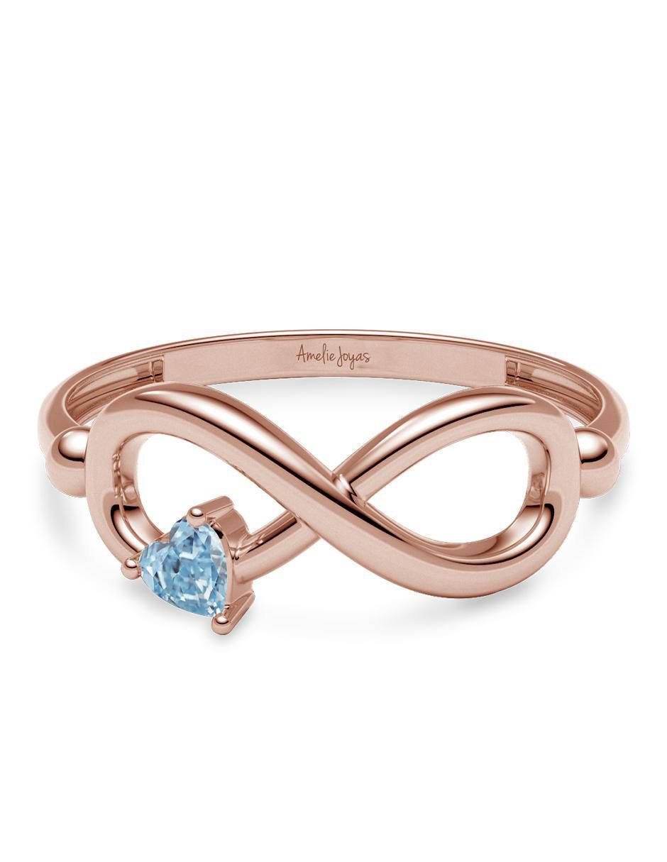 Anillo de corazón 14 k de oro zirconia brillante Anillo de corazón 14 k de oro zirconia brillante