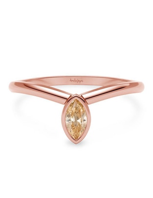 Anillo geométricos 14 k de oro zirconia brillante Anillo geométricos 14 k de oro zirconia brillante