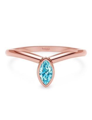 Anillo geométricos 14 k de oro zirconia brillante Anillo geométricos 14 k de oro zirconia brillante