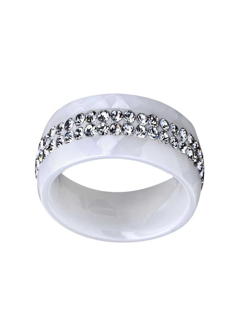 Anillo multi gemas redondo Fashion cristal pulido 3