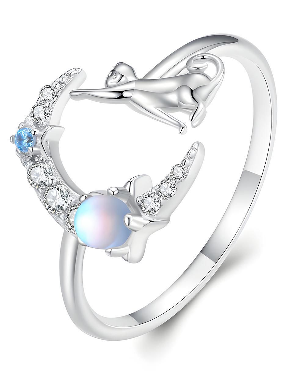 Anillo de gato Kiki Collection P 925 de plata zirconia brillante 3