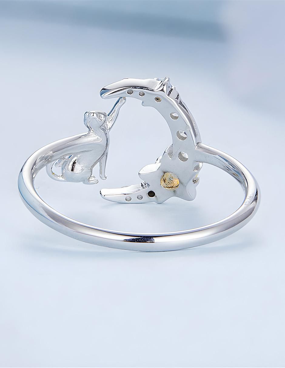 Anillo de gato Kiki Collection P 925 de plata zirconia brillante 5