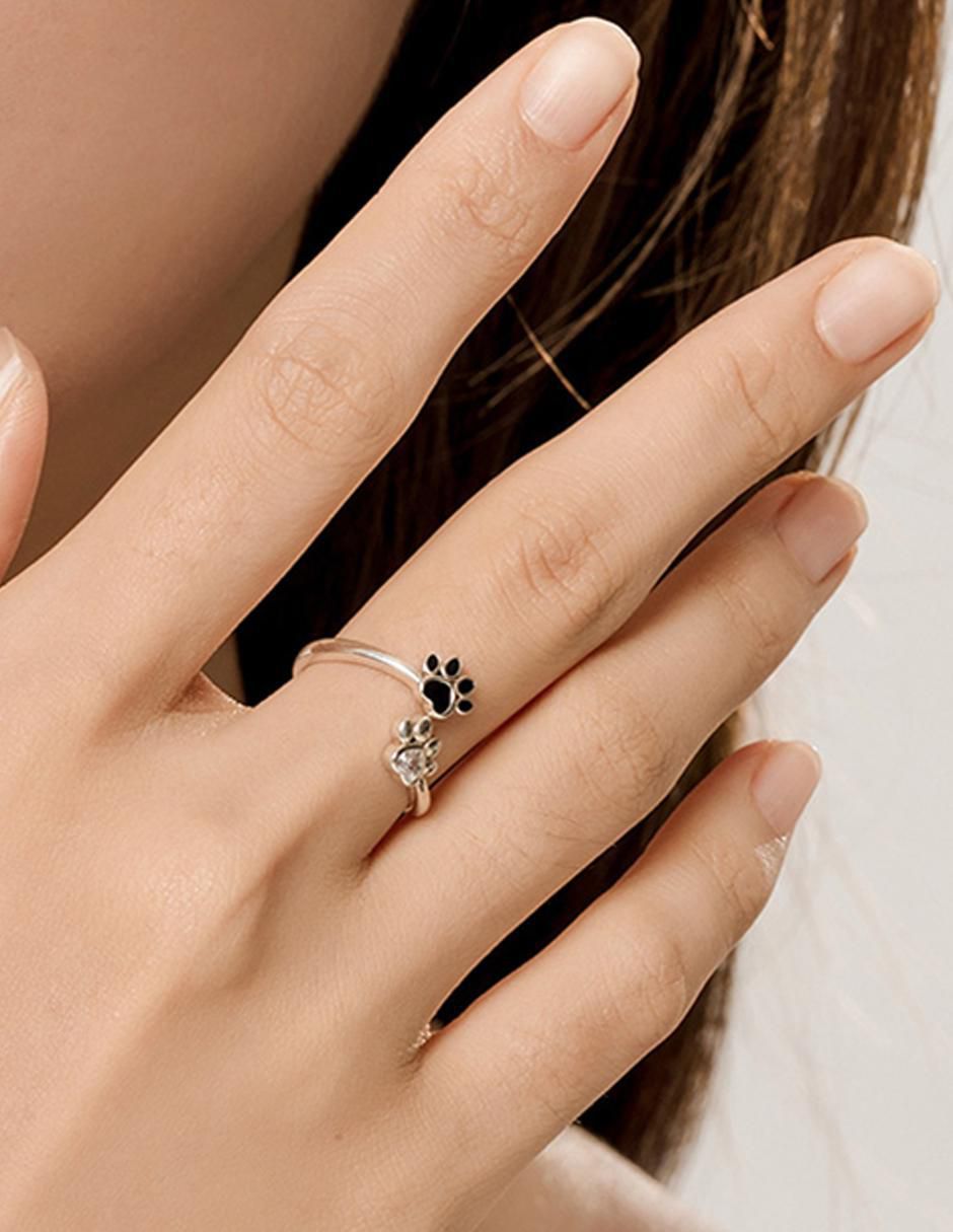 Anillo de gato Kiki Collection P 925 de plata zirconia brillante 4
