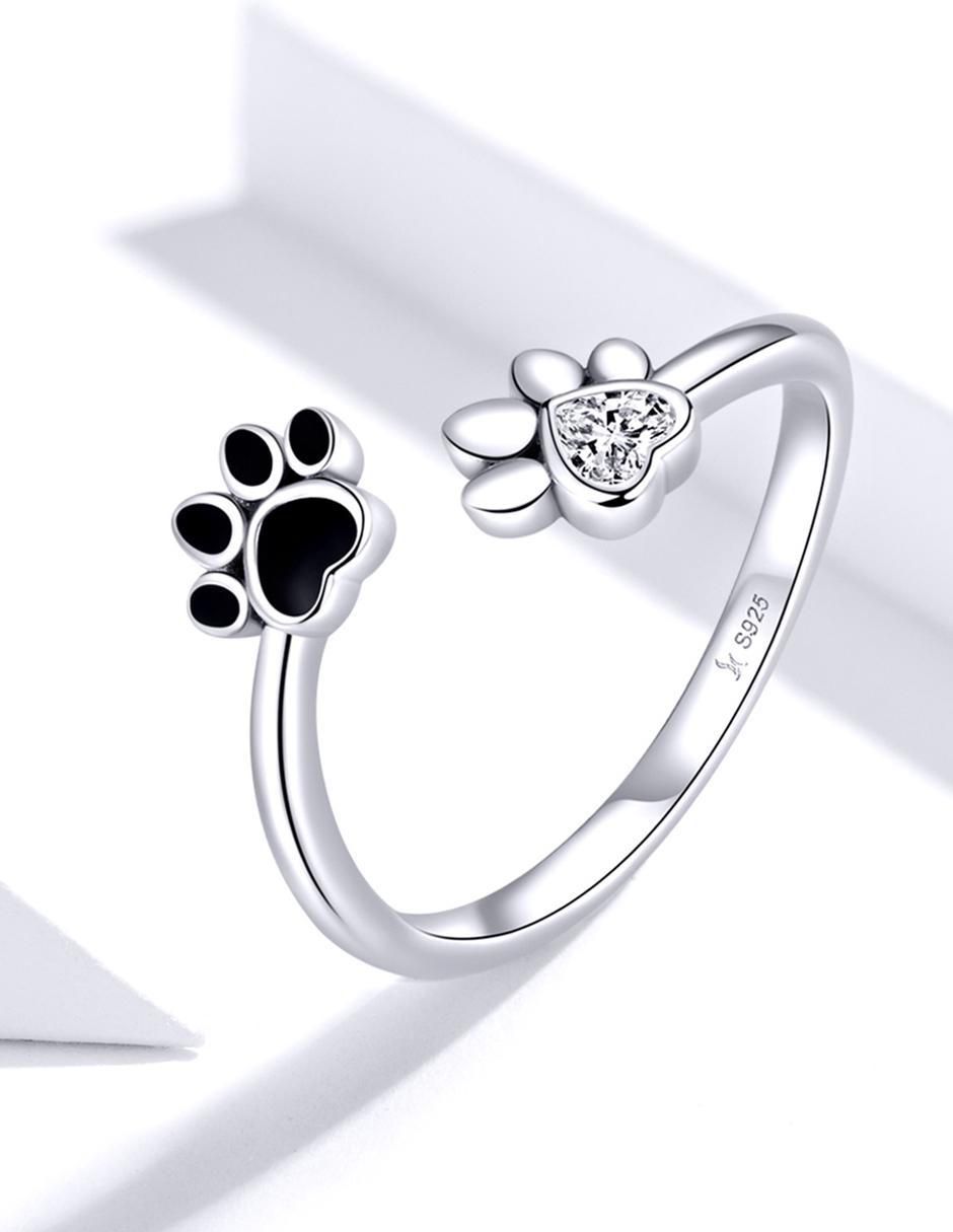 Anillo de gato Kiki Collection P 925 de plata zirconia brillante 5