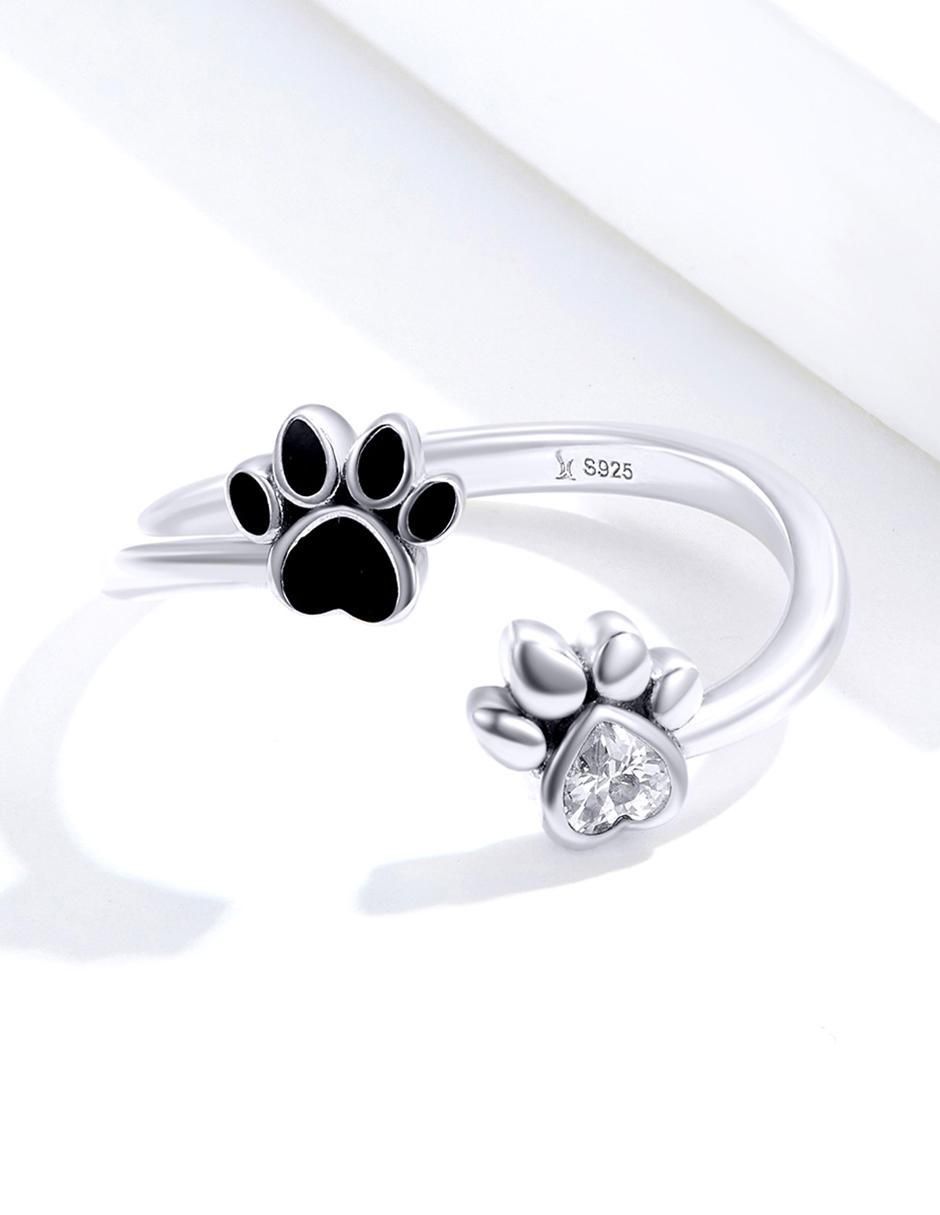 Anillo de gato Kiki Collection P 925 de plata zirconia brillante 6