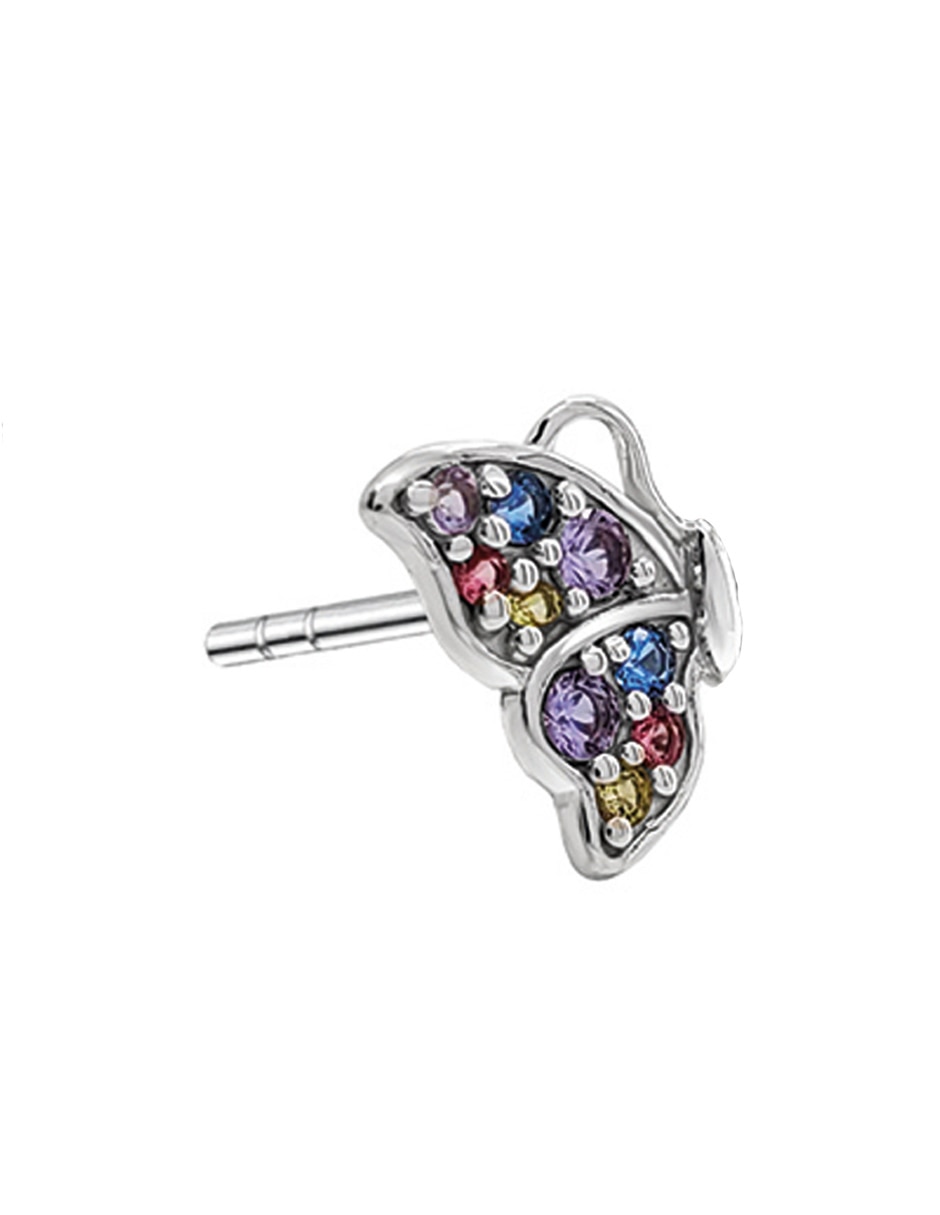 Broqueles de mariposa con acabado brillante 3
