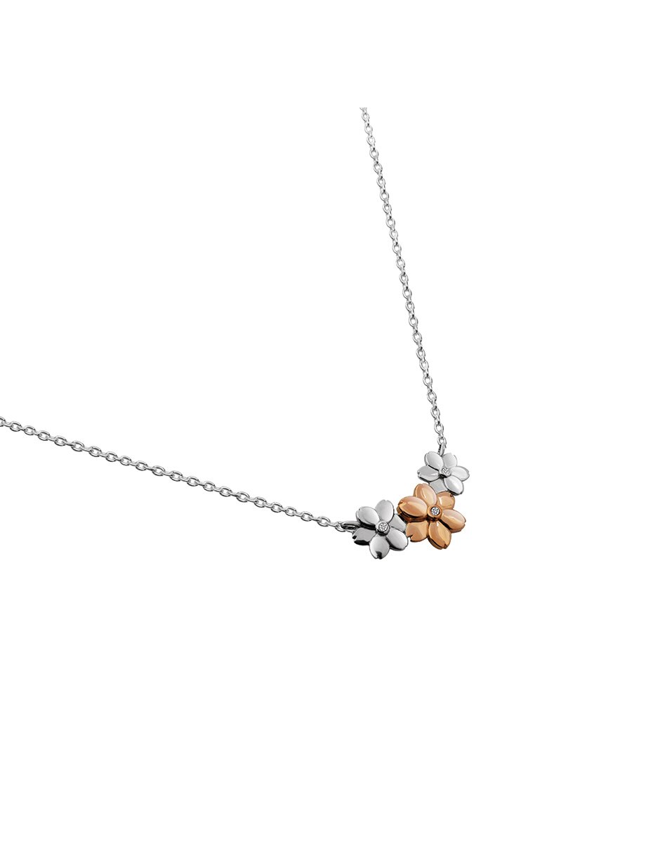 Collar flor de plata P 925 2