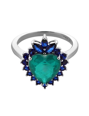 Anillo P 925 de plata turmalina brillante