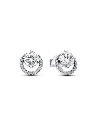 Aretes redondos Timeless de plata P 925 con acabado brillante Aretes redondos Timeless de plata P 925 con acabado brillante