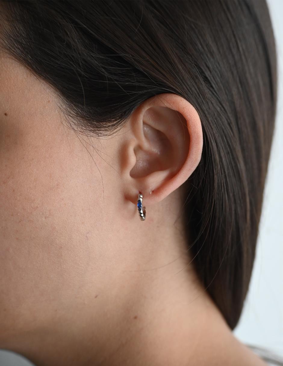 Piercing de círculo de plata 3