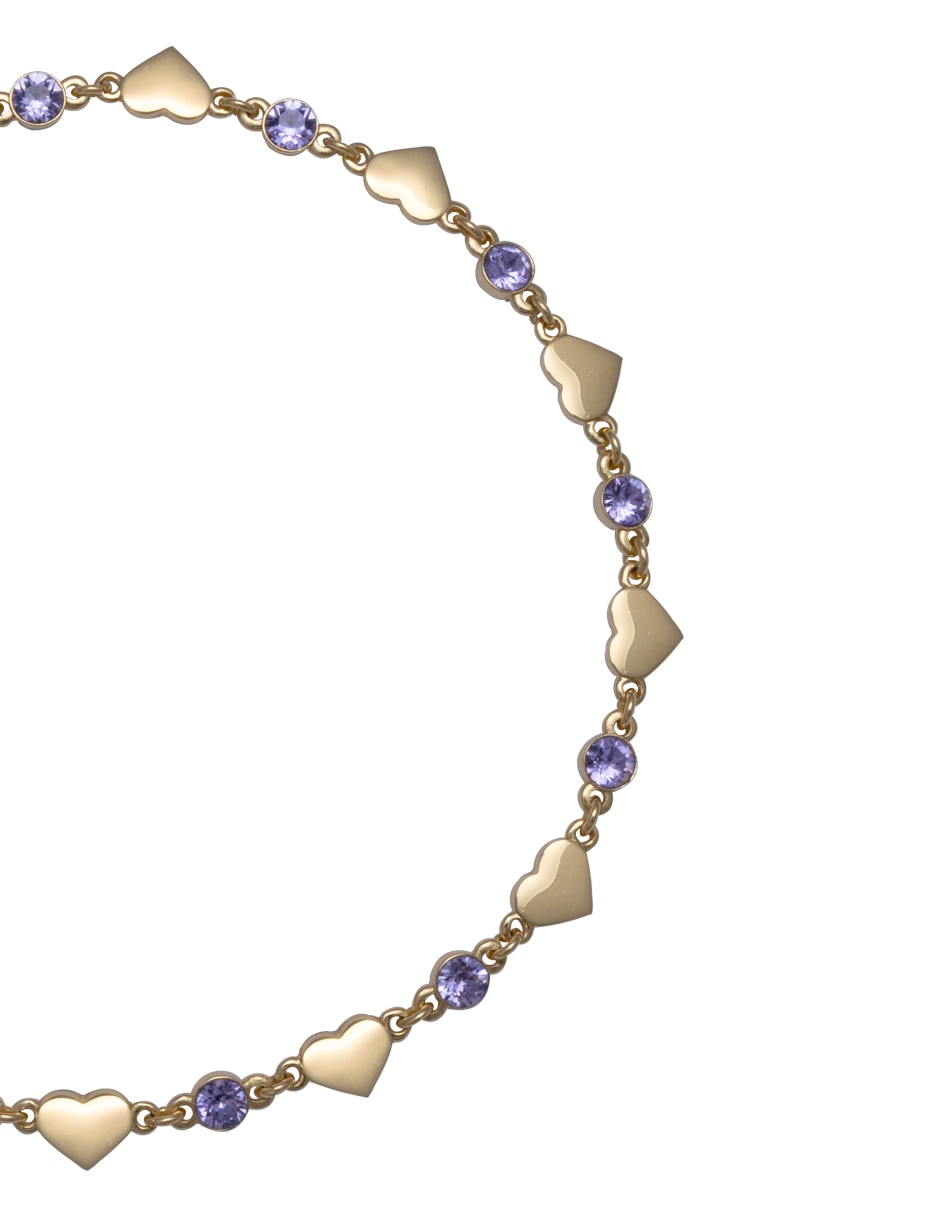 Pulsera con cristal acabado brillante 2