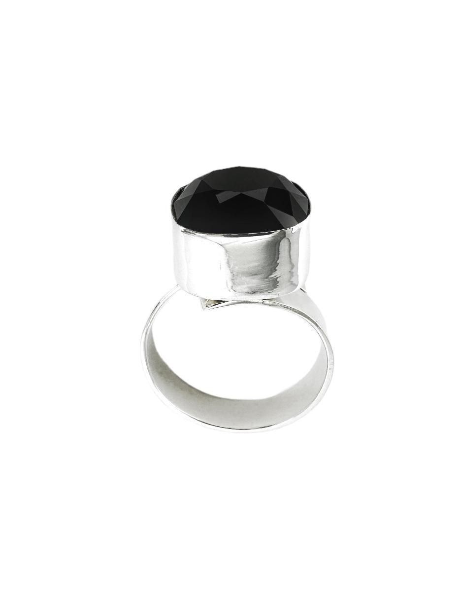 Anillo cuadrada Cushion P 925 de plata cristal