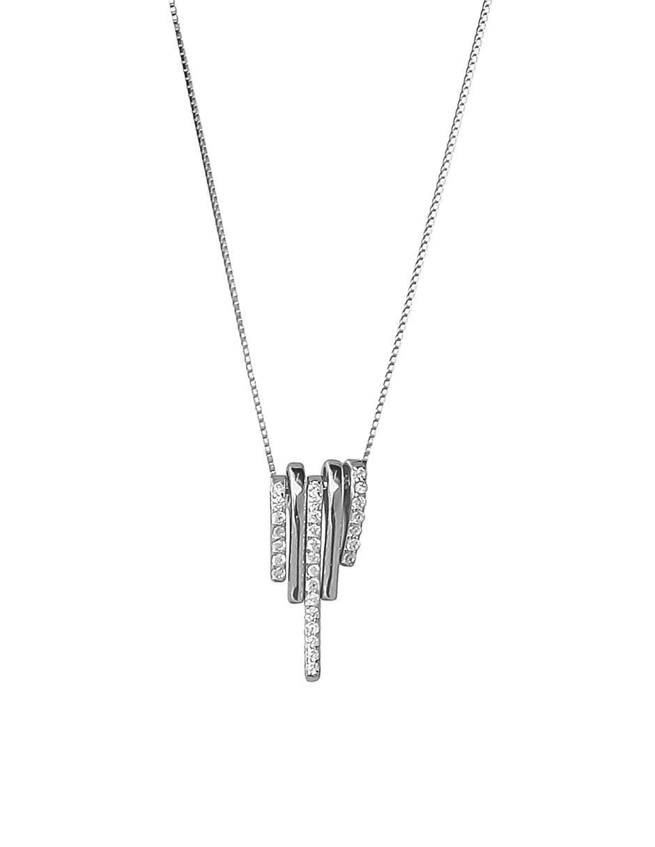 Collar rectangular de plata P 925 2