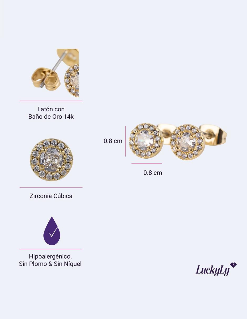 Broqueles circulares con acabado brillante 6