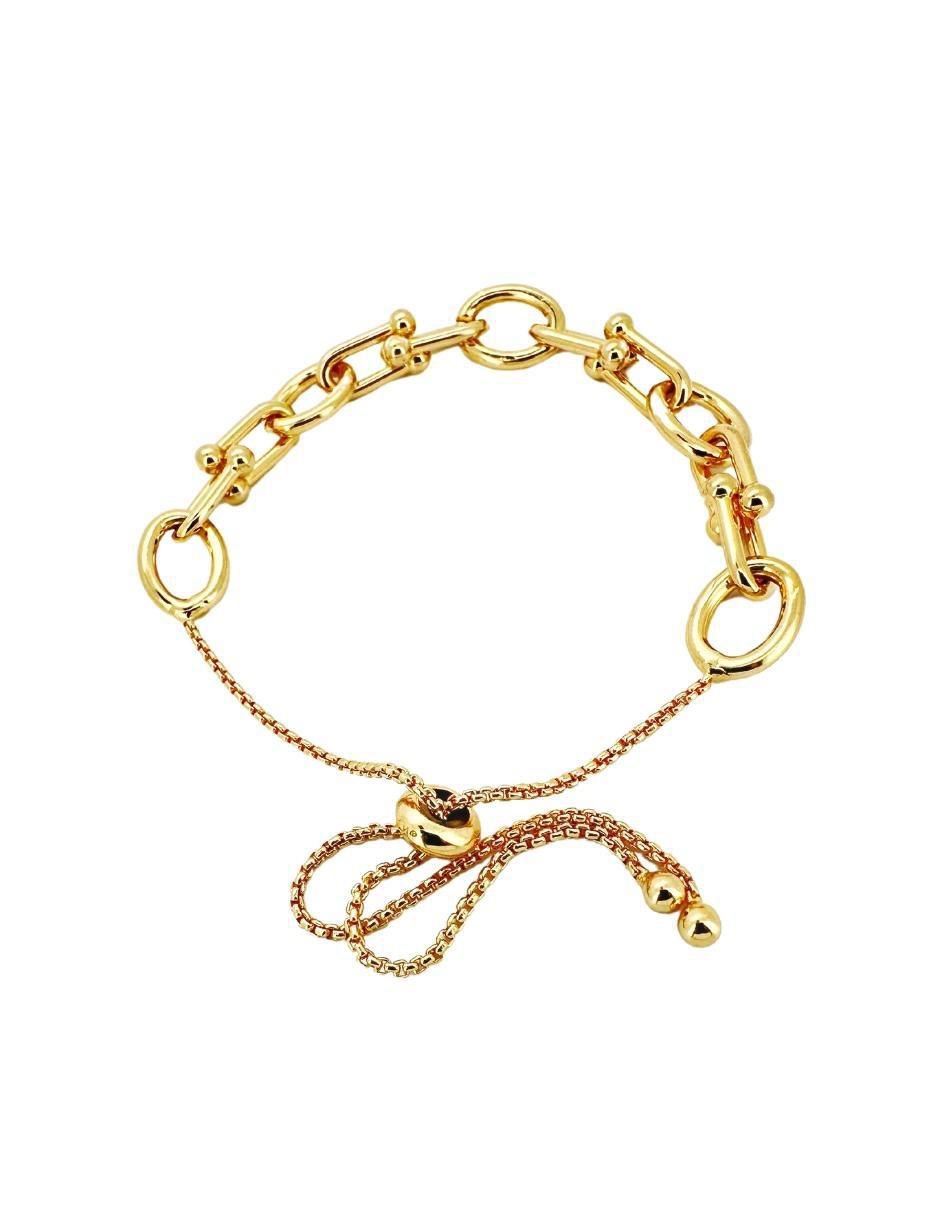 Pulsera con acabado chapa de oro 2