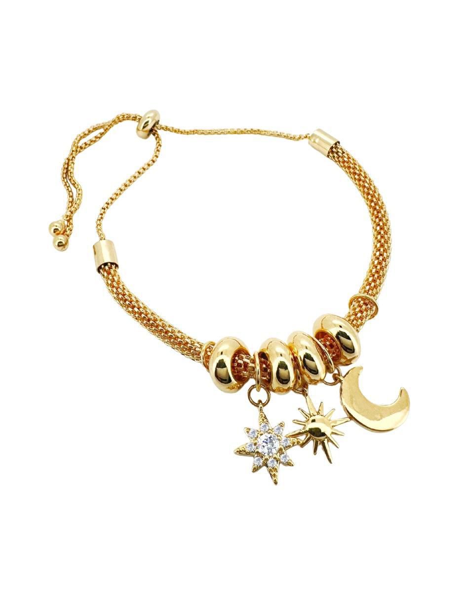 Pulsera con acabado chapa de oro 2