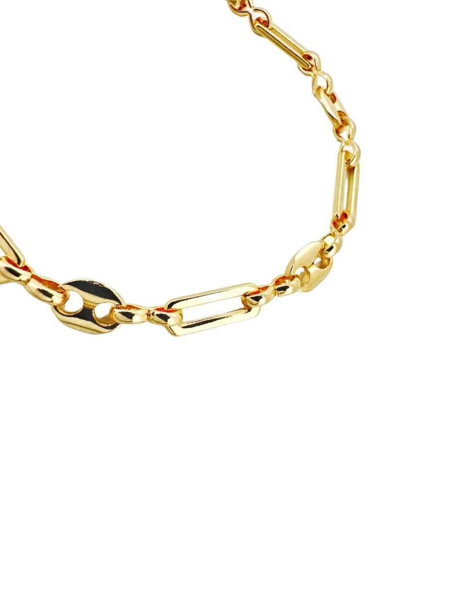 Pulsera con acabado chapa de oro Pulsera con acabado chapa de oro
